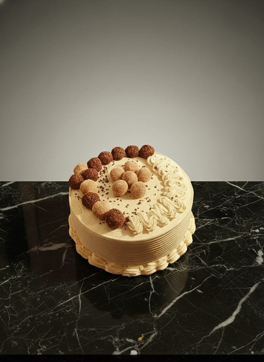 Imagem de um bolo decorado para festas