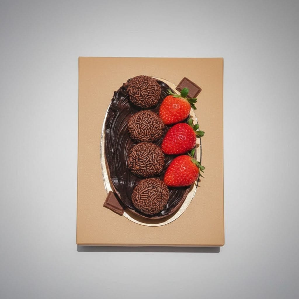 Imagem de um bolo decorado para festas